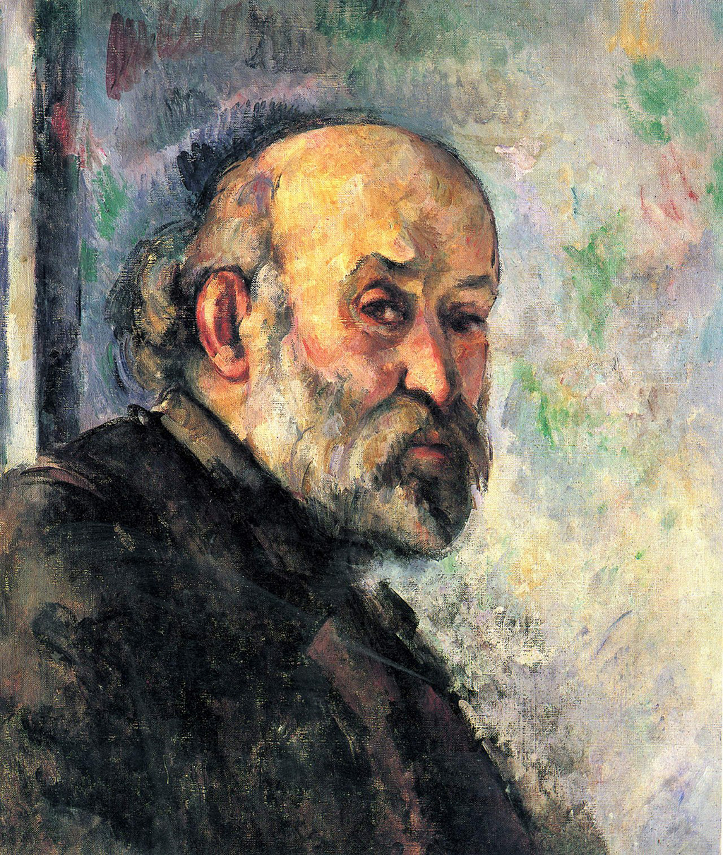 Self Portrait (1895) in Detail Paul Cezanne